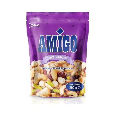 Amigo Lüks Kabuksuz Karışık Kuruyemiş 200 gr