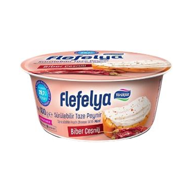 Yörüksüt Flefelya Biberli Sürülebilir Taze Peynir 100 gr