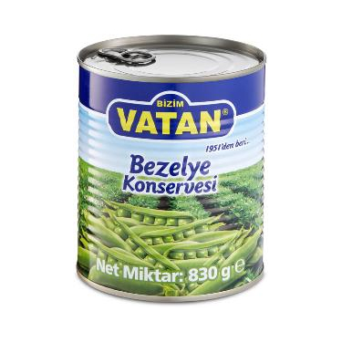 Bizim Vatan Bezelye Konservesi 830 gr