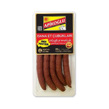 Apikoğlu Dana Et Çubukları Atıştırmalık Acılı 110 gr
