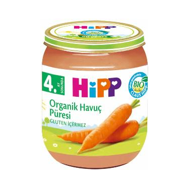 Hipp Organik Havuç Püresi 125 gr