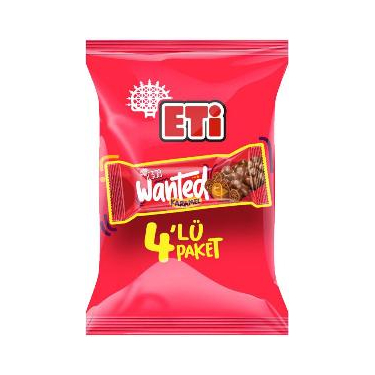 Eti Wanted Karamel 4'lü 128 gr