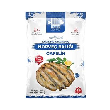 Balık Dünyası Norveç Balığı Capelin Temizlenmiş 500 gr