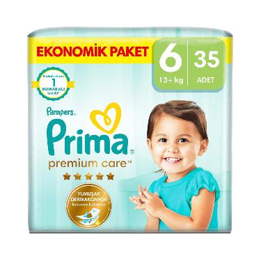 Prima Premium Care 6 Beden Bebek Bezi 35'li
