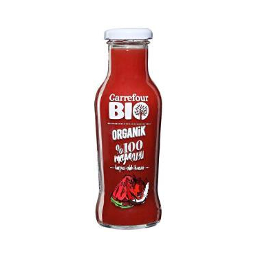 Carrefour Bio Organik Karpuz Çilek Hindistan Cevizi Suyu 250 ml