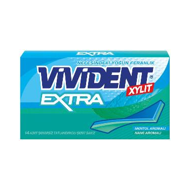 Vivident Extra Sakız Mentol&Nane Aromalı 26 gr