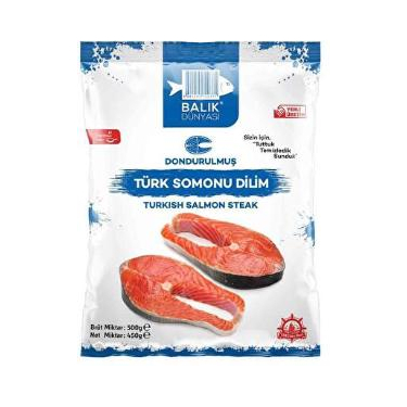 Balık Dünyası Yerli Türk Somonu Dilim 500 gr