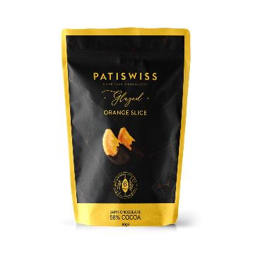 Patiswiss Bitter Çikolata Kaplı Portakal Dilimi 80 gr