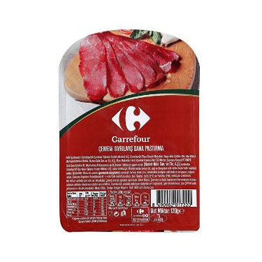 Carrefour Çemeni Sıyrılmış Dana Pastırma 120 gr