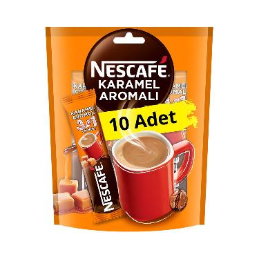 Nescafe 3ü1 Arada Karamel Aromalı 10'lu