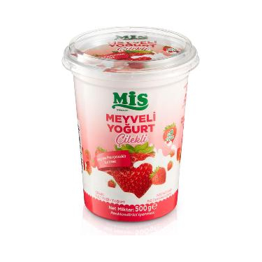 Mis Meyveli Yoğurt Çilek 500 gr