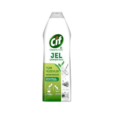 Cif Jel Yüzey Temizleyici Cleanboost Tüm Yüzeyler İçin Leke Çıkarıcı Çamaşır Sulu Bahar Ferahlığı 750 ml