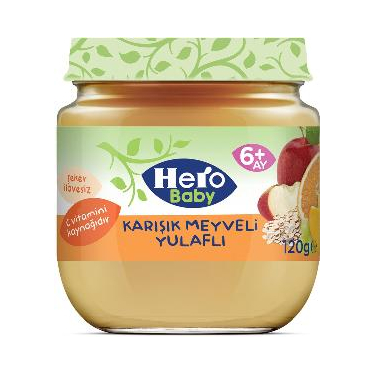 Hero Baby Karışık Meyve Yulaf 120 gr