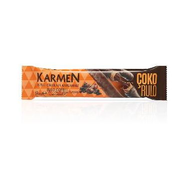 Karmen Sütlü Çikolata Kaplama Rulo Gofret 18 gr