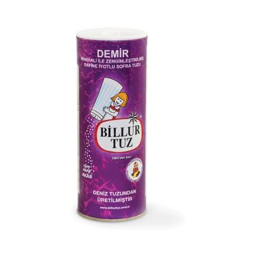 Billur Demir Mineralli Sofra Tuzu 500 gr