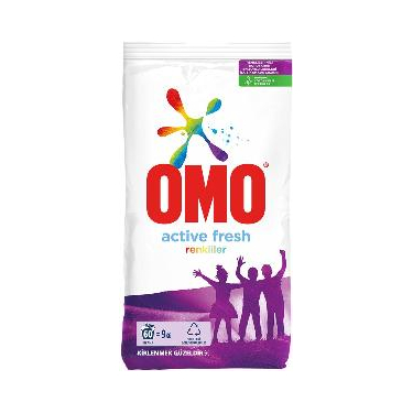 Omo Active Fresh Renkliler 9 kg