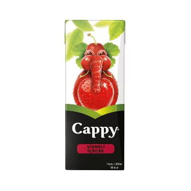 Cappy Vişneli Meyve Suyu Karton Kutu 200 ml