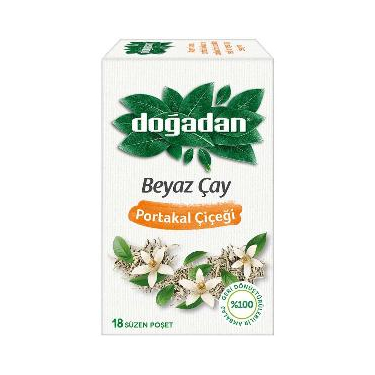 Doğadan Beyaz Çay Portakal Çiçeği 18'li